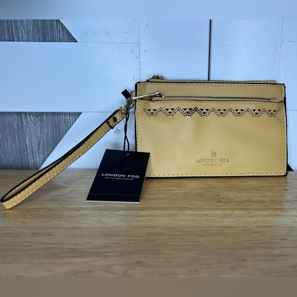 NWT London Fog HANNAH LASER CUT WRISTLET DOUBLE ZIP - Picture 4 of 8